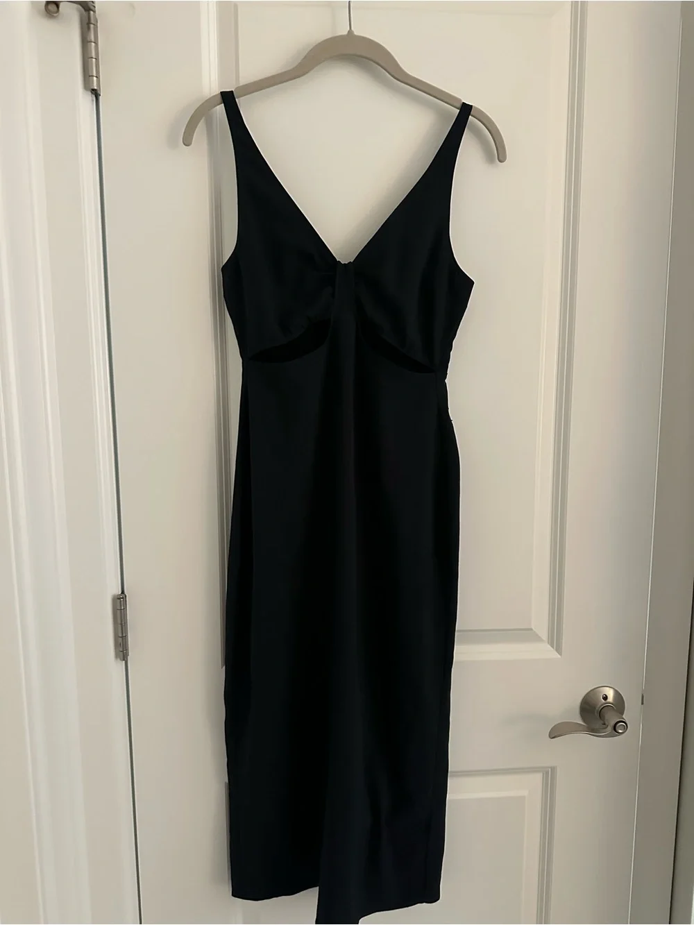 Abercrombie & Fitch Black Maxi Dress with V-Neck